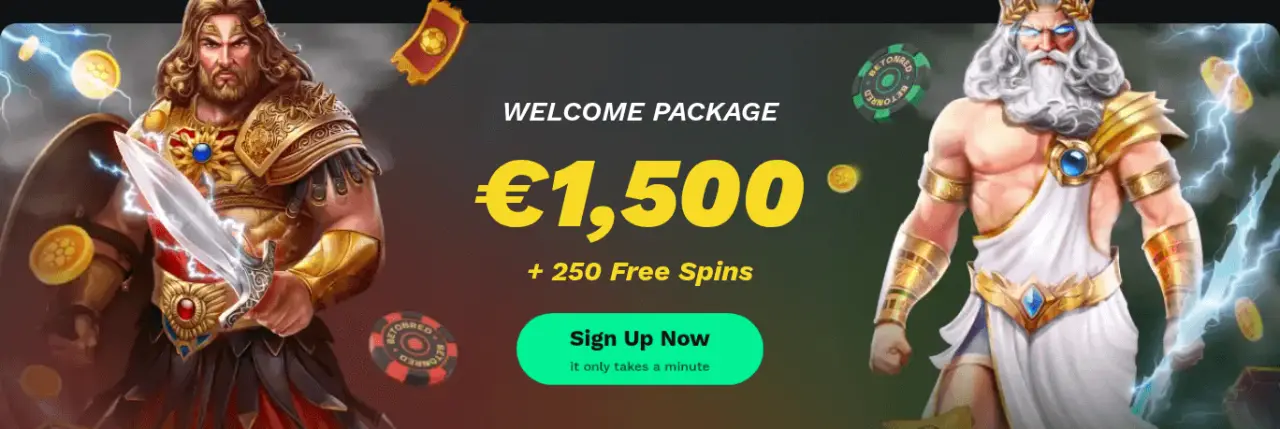 Welcome bonus banner